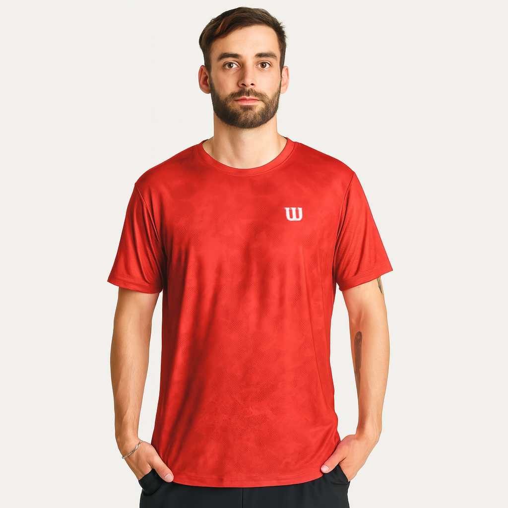 Polera Deportiva Hombre Rojo