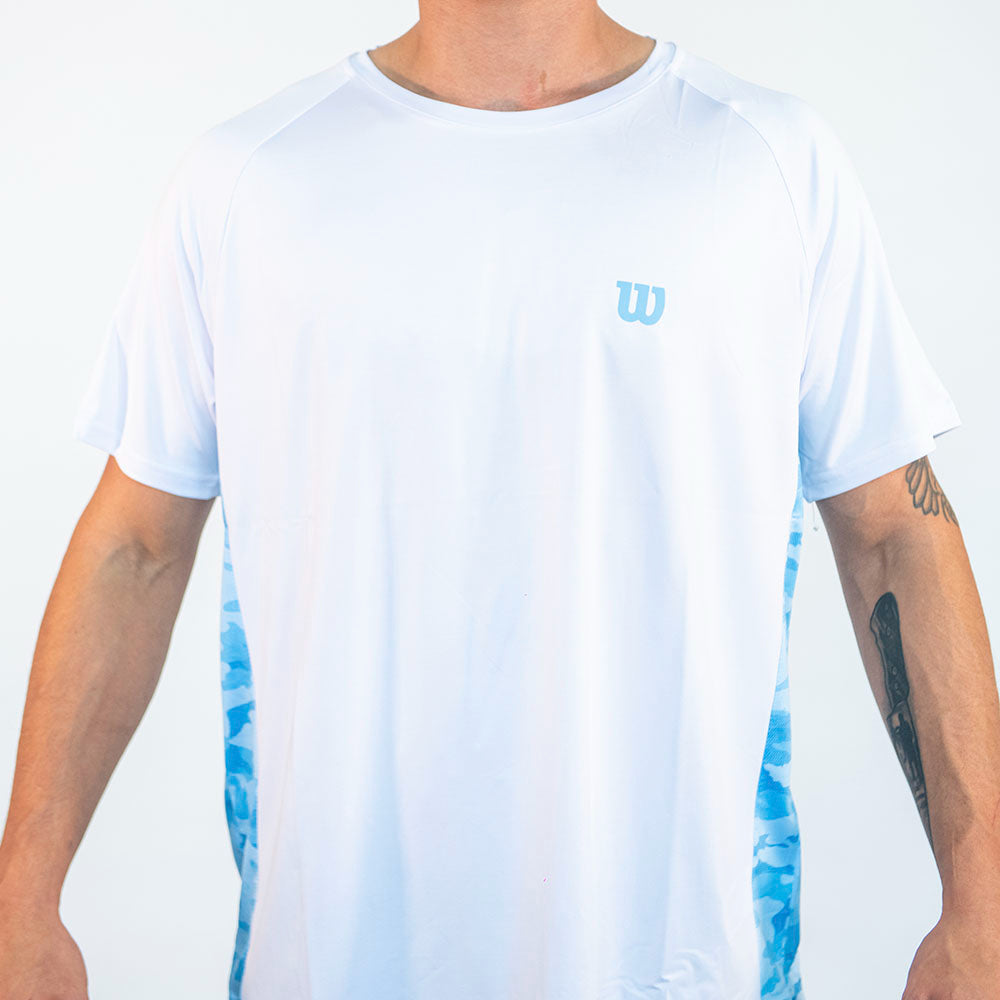 POLERA DEPORTIVA HOMBRE BLANCA