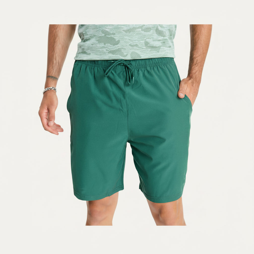 Short Poliester Caballero Verde