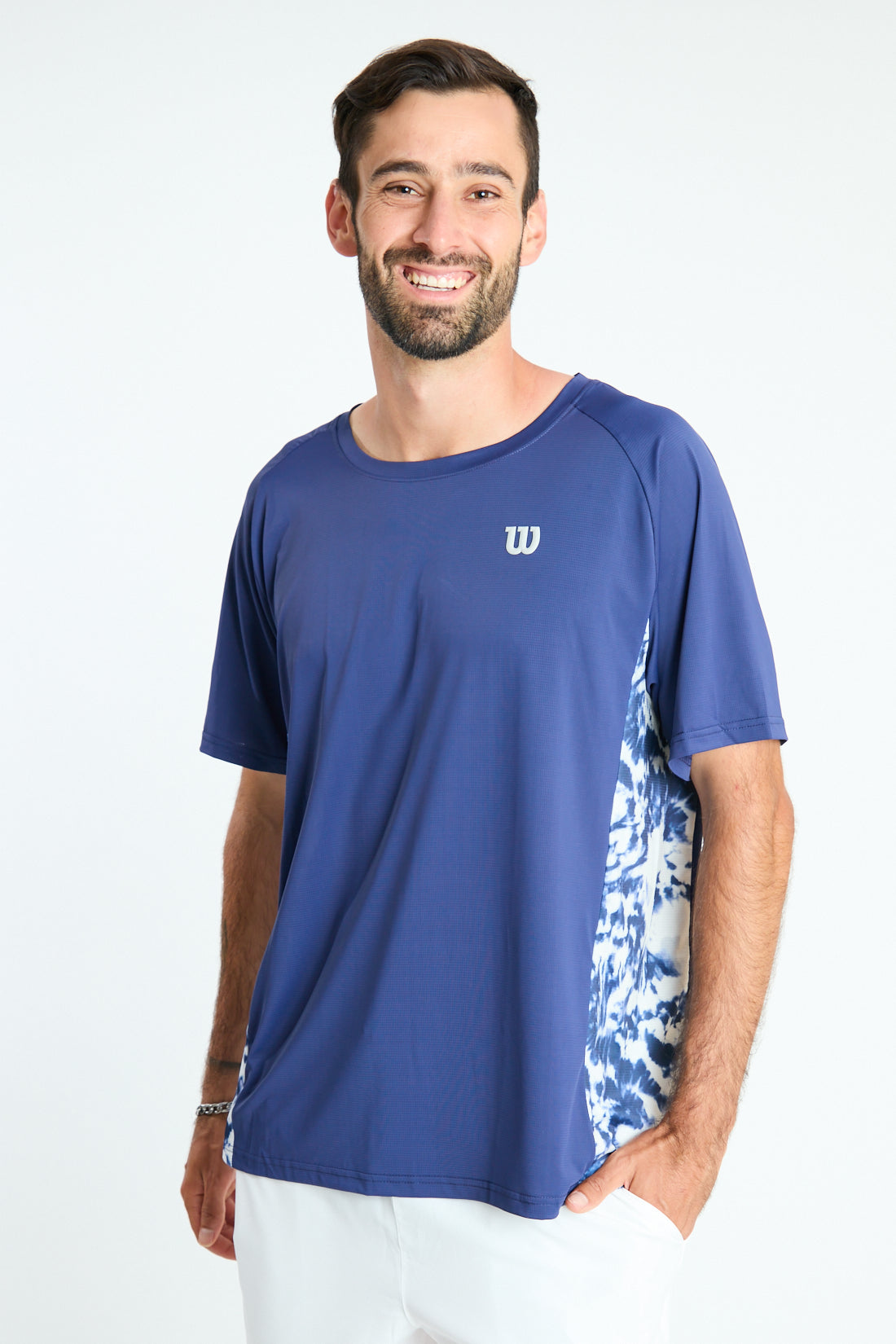 POLERA DEPORTIVA HOMBRE AZUL