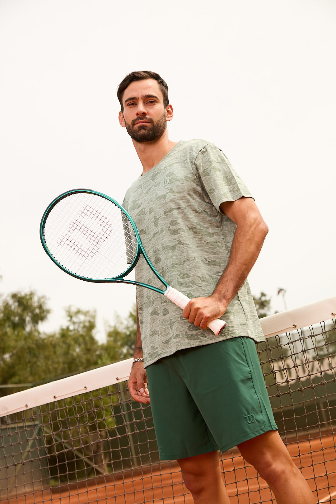 Short Poliester Caballero Verde