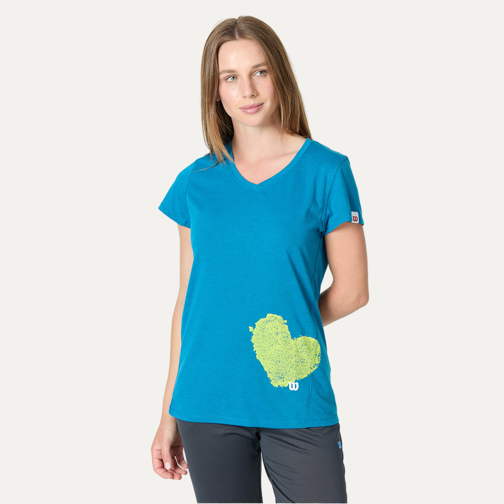 Polera Mujer Wilson Clay Heart Tech