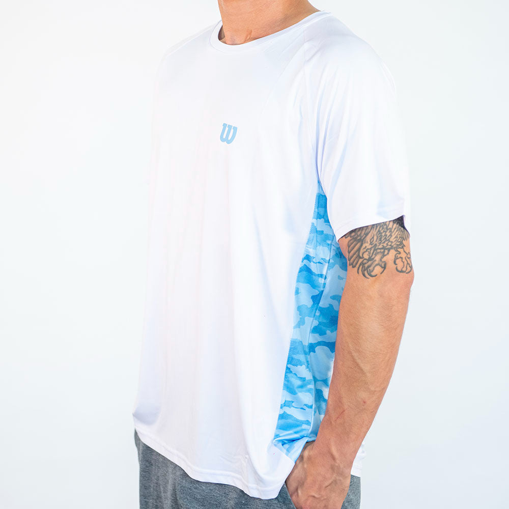 POLERA DEPORTIVA HOMBRE BLANCA