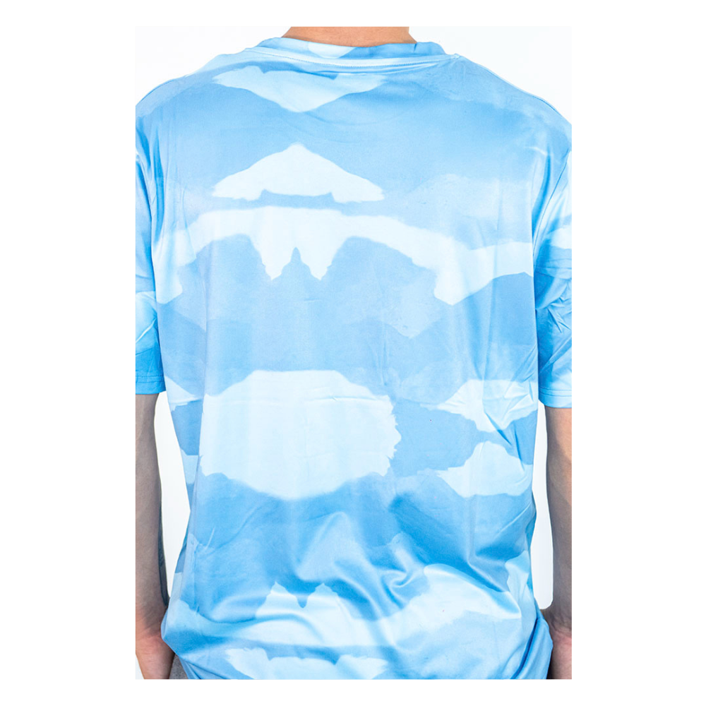 Polera Deportiva Hombre Celeste