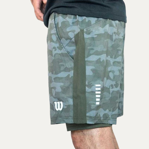 Short 5' Caballero Wilson Flex Negro/Verde