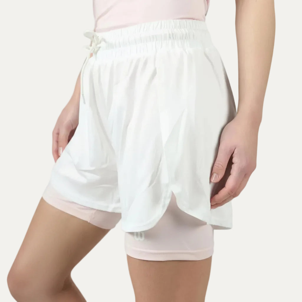 Falda Short Solid Blanca