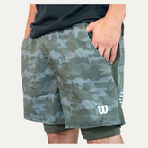 Short 5' Caballero Wilson Flex Negro/Verde