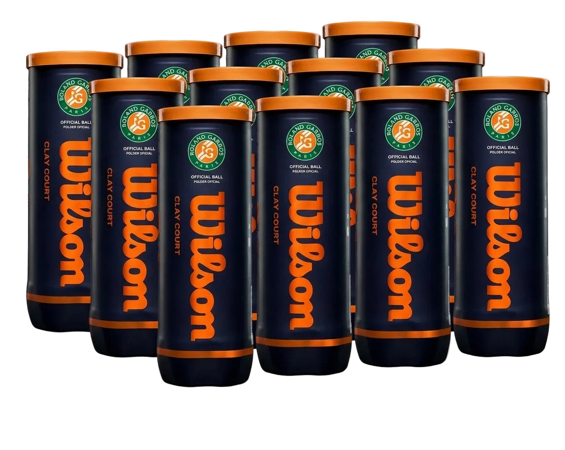 Pack de 12 tarros de Pelotas De Tenis Roland Garros Clay Court (3 Ball)