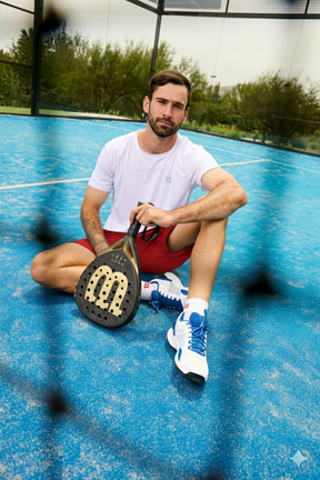 POLERA DEPORTIVA HOMBRE BLANCA