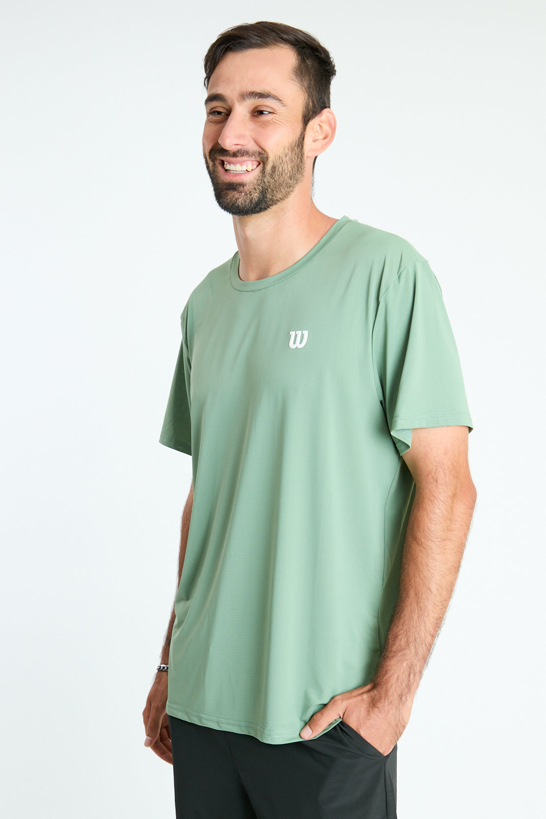 POLERA DEPORTIVA HOMBRE VERDE
