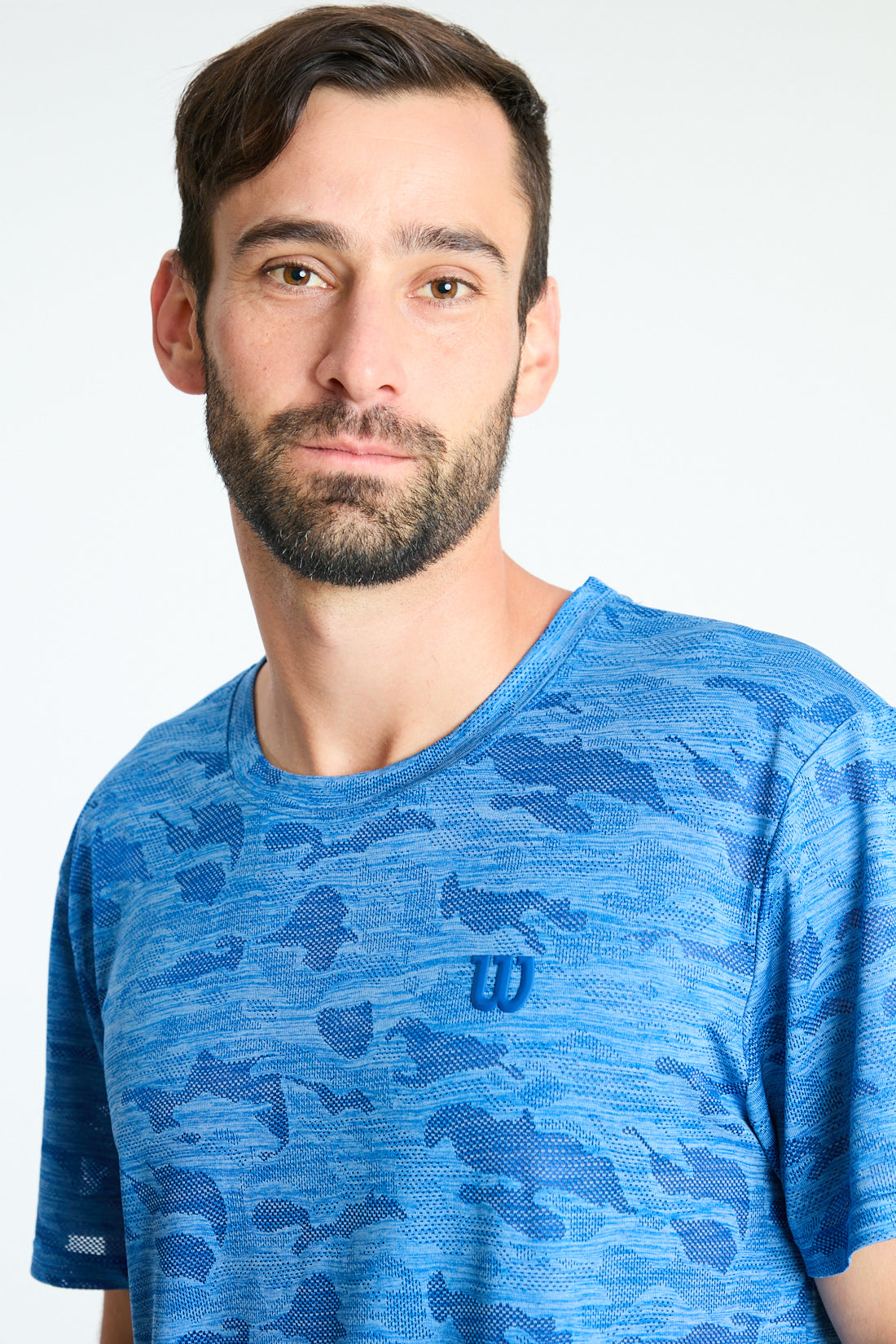 POLERA DEPORTIVA HOMBRE AZUL