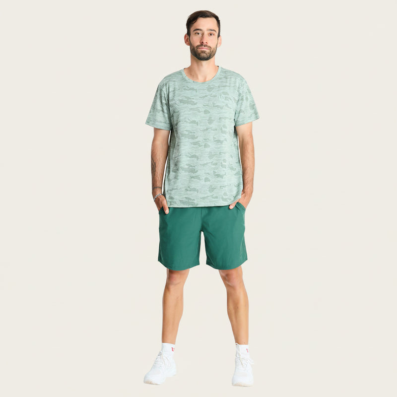 Polera Deportiva Camuflada Verde H