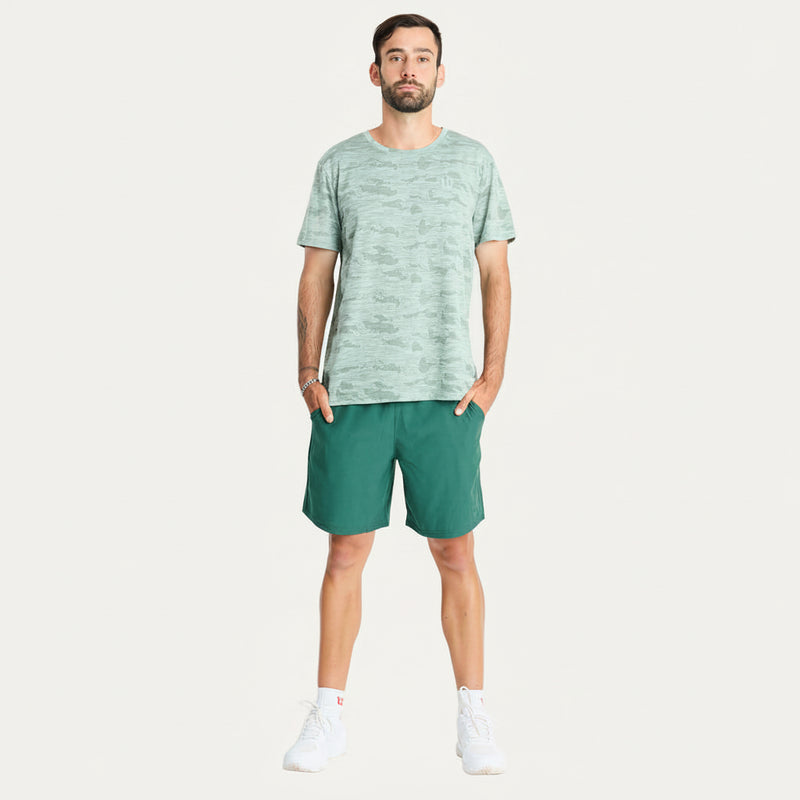 Short Deportivo Poliester Verde H