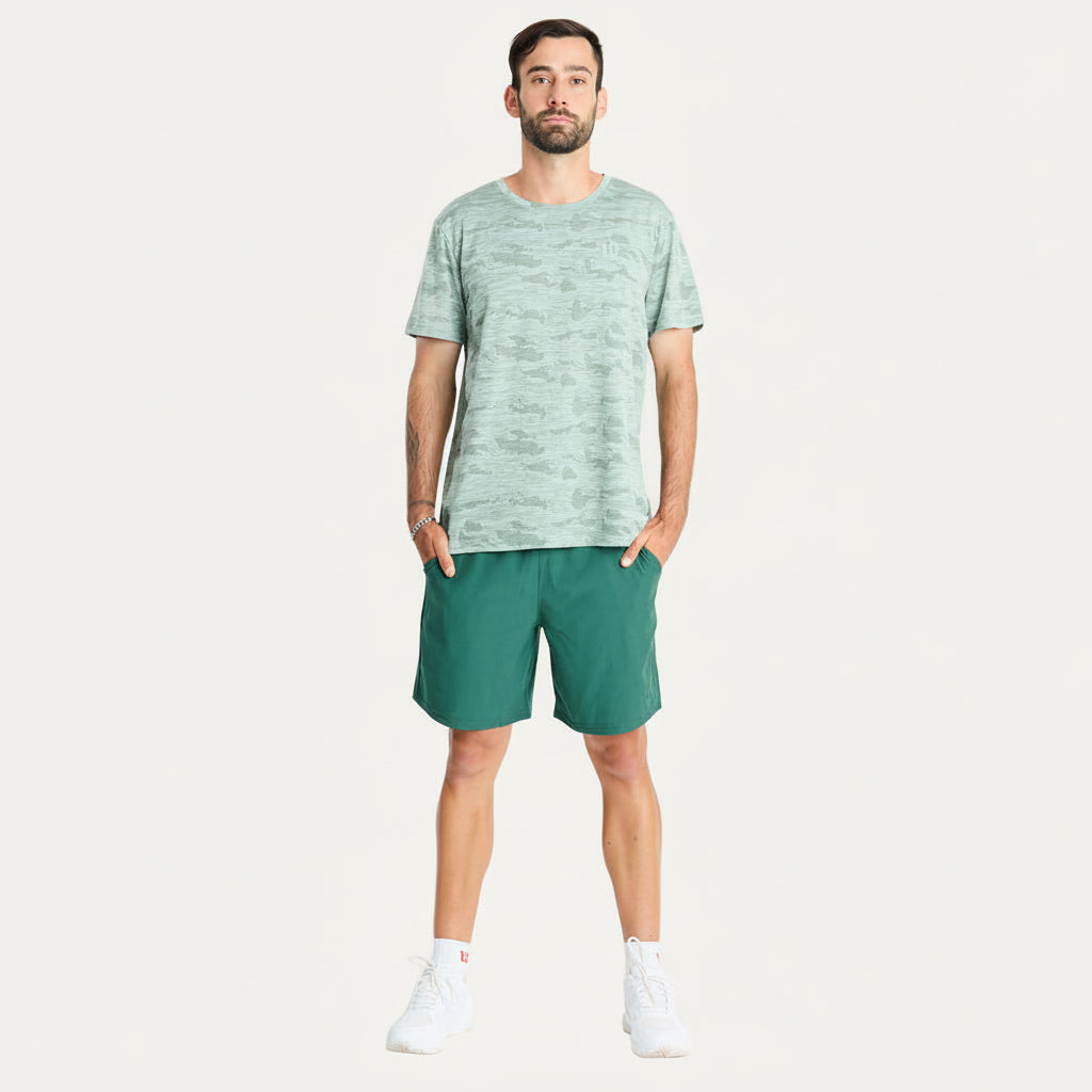 Short Poliester Caballero Verde