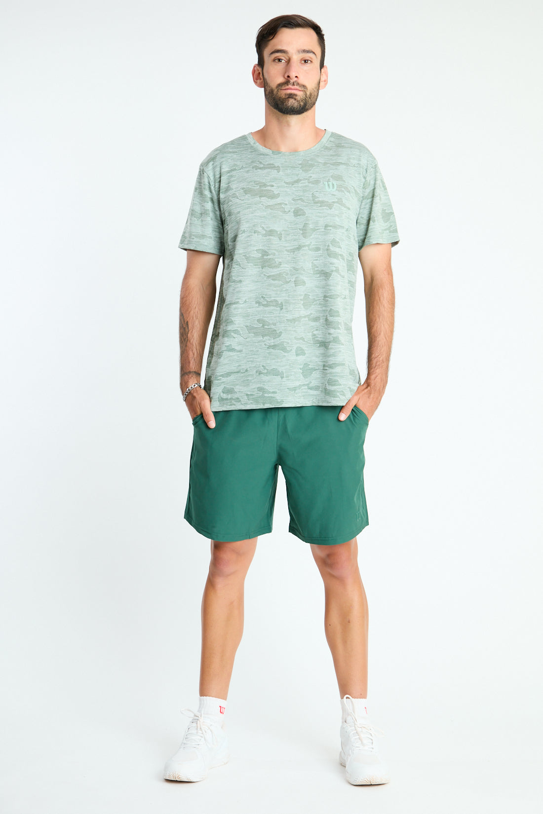 SHORT POLIESTER CABALLERO VERDE