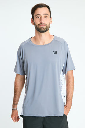 POLERA DEPORTIVA HOMBRE GRIS