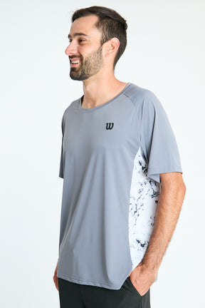 POLERA DEPORTIVA HOMBRE GRIS