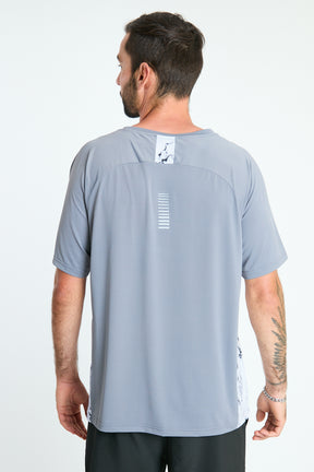 POLERA DEPORTIVA HOMBRE GRIS