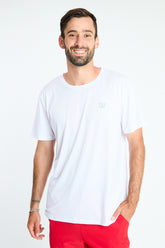 POLERA DEPORTIVA HOMBRE BLANCA