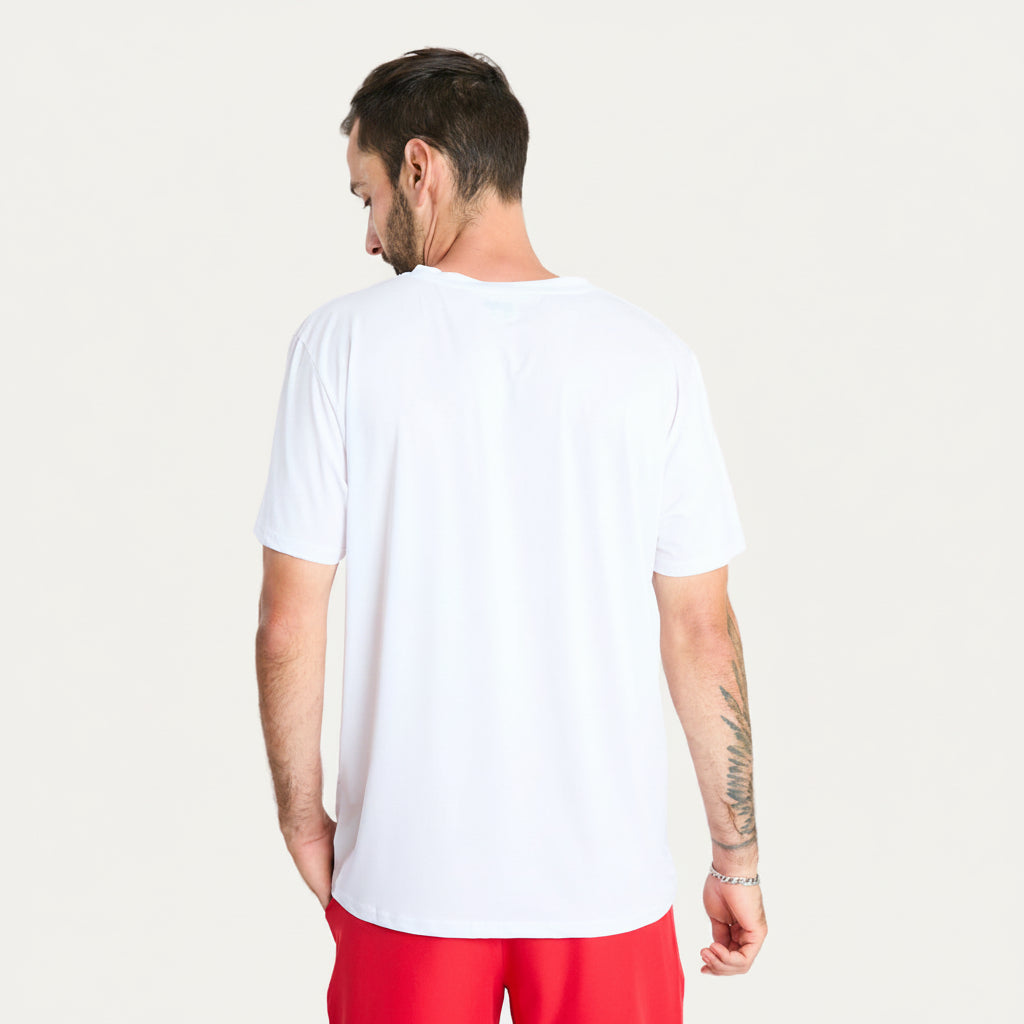 Polera Deportiva Hombre Blanca