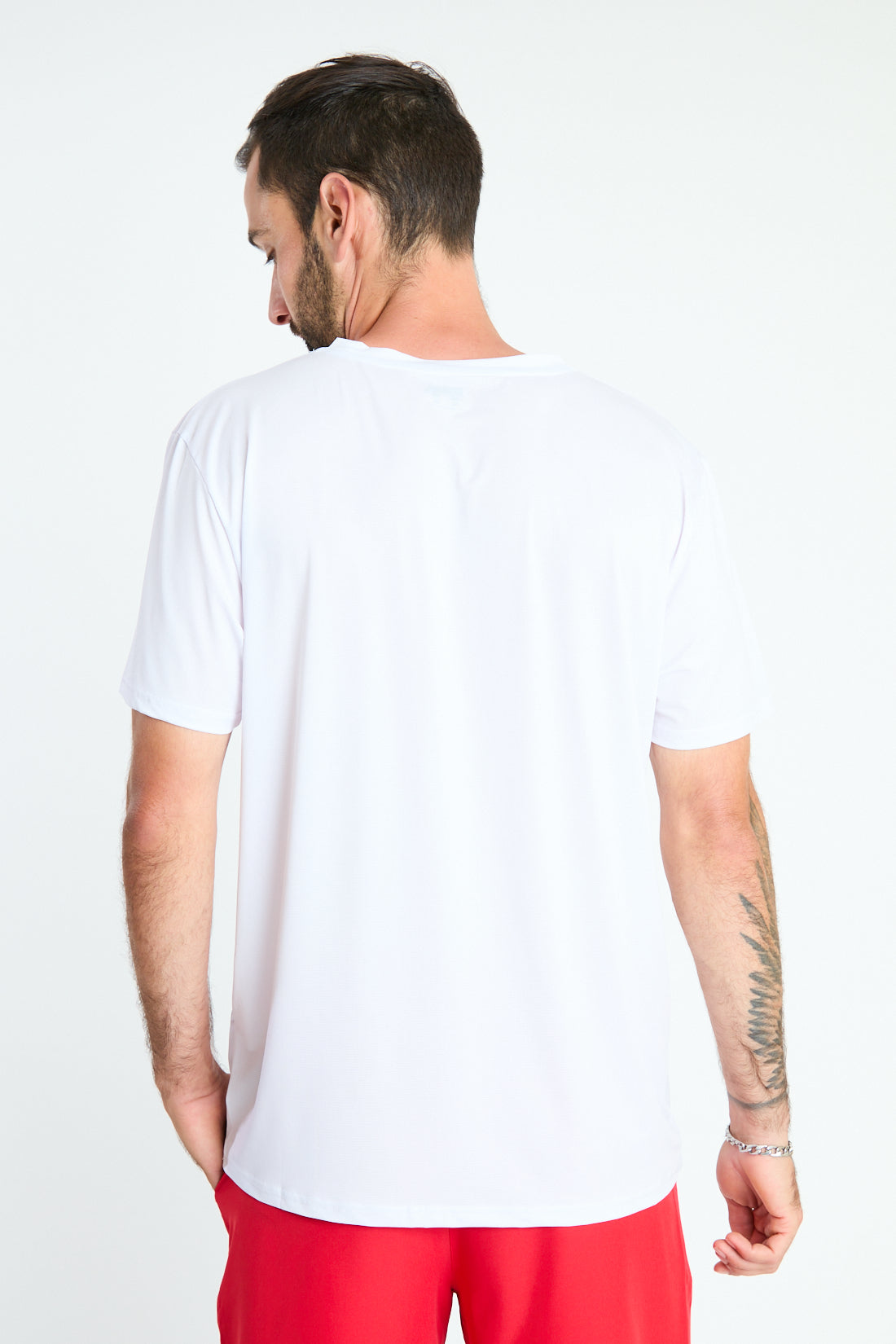 POLERA DEPORTIVA HOMBRE BLANCA
