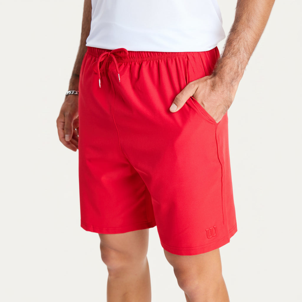 Short Poliester Caballero Rojo