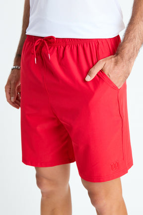 SHORT POLIESTER CABALLERO ROJO