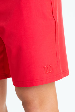 SHORT POLIESTER CABALLERO ROJO