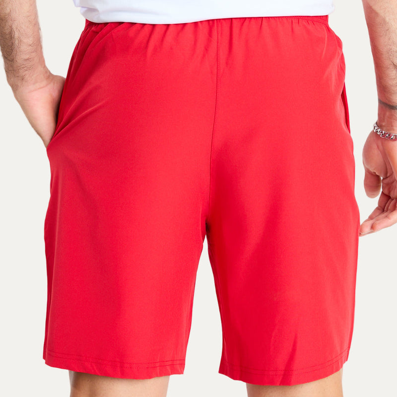 Short Deportivo Poliester Rojo H