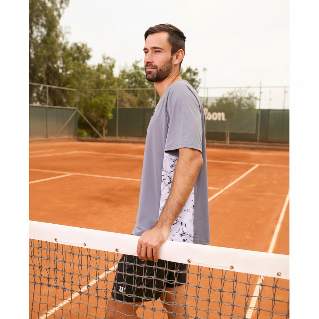 Polera Deportiva Hombre Gris