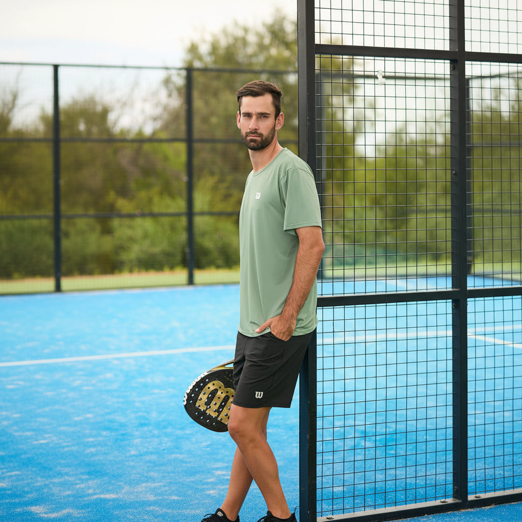 Short Largo Poliester Caballero Negro