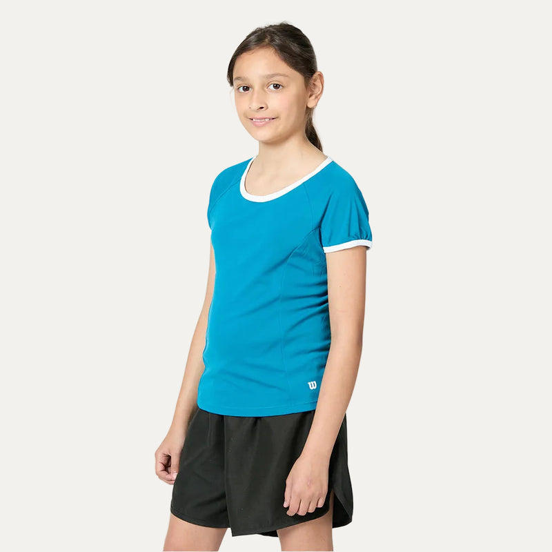 Polera Deportiva Nvision Celeste Niña