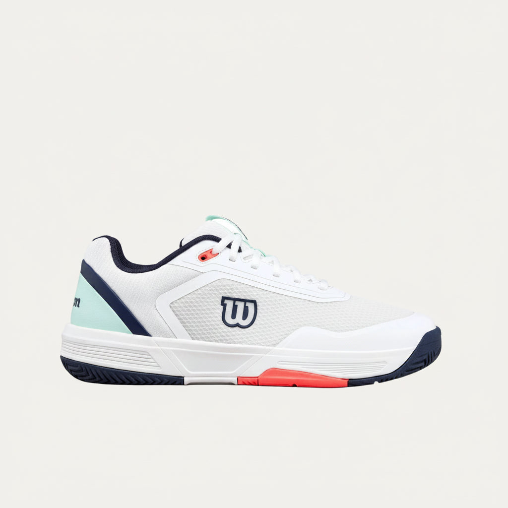 Zapatilla Courtglide M- White/Coral