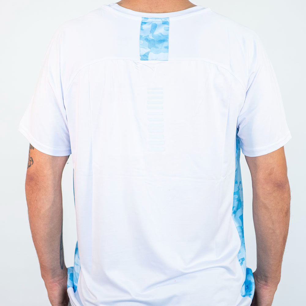 POLERA DEPORTIVA HOMBRE BLANCA