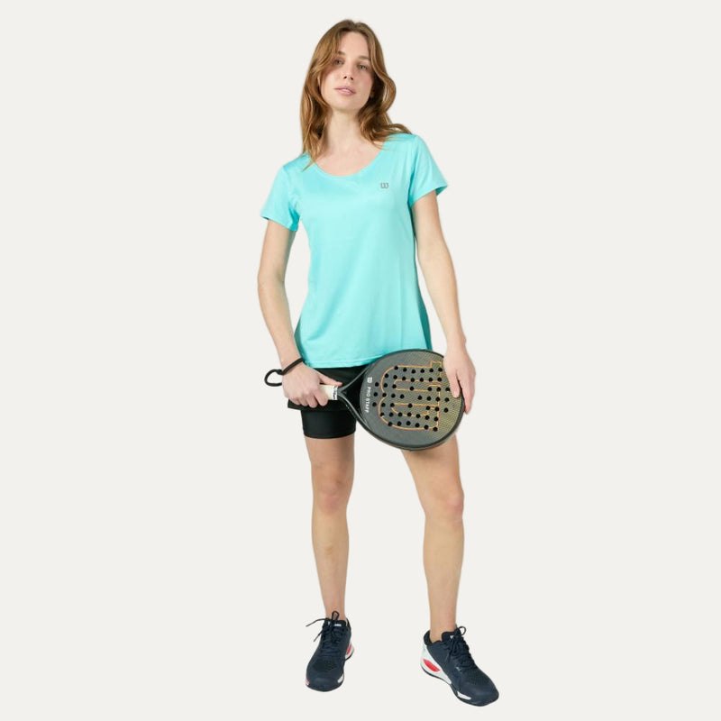 Polera Deportiva Celeste W